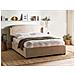Letto Contenitore Tessuto Bernay 160 X 200 Cm Tortora - Foto miniatura 1