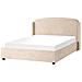 Letto Contenitore Tessuto Bernay 160 X 200 Cm Tortora - Foto miniatura 3