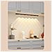 Luce Led Ricaricabile Con Sensore - 5w Slim Attivata A Movimento Per Armadi E Guardaroba Con Ricarica Type-c E Tre Modalità Silver 40 Cm - Foto miniatura 2
