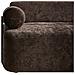 Divano 2 Posti Elva Tessuto Marrone Scuro - Foto miniatura 5