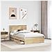 Struttura del letto con cassetto Rovere Sonoma 120 x 190 cm - Foto miniatura 3
