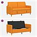 Divano con Storage Giallo Scuro 152 x 78 x 87 cm Poliestere - Foto miniatura 6