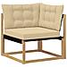 Set di divani da esterno 8 pcs Bianco e Beige 79 x 79 x 37 cm - Foto miniatura 6