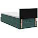 Letto ottomano con materasso Verde Scuro 90 x 200 cm Velluto - Foto miniatura 9