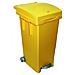 Bidone quadro per raccolta differenziata con ruote e pedale cm 38x50x80 - Foto miniatura 1