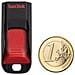 Chiavetta USB Cruzer Edge, 64 GB, USB 2.0, 128-bit AES, Slide, Nero, Rosso, SanDisk SecureAccess - Foto miniatura 8