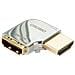 Adattatore HDMI CROMO® Tipo A M / F a 90 gradi "Destra" - Foto miniatura 2