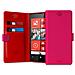 Cust Slim Univ 360° Con Sticker 3m 2 Vani Carta Ecopelle Rosa / rosso Medium - Foto miniatura 1