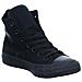 Scarpe Converse Uomo E Donna In Tela Total Black Alte Taglia 38 - 24,5 Cm - Foto miniatura 3