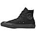 Scarpe Converse Uomo E Donna In Tela Total Black Alte Taglia 38 - 24,5 Cm - Foto miniatura 1