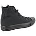 Scarpe Converse Uomo E Donna In Tela Total Black Alte Taglia 38 - 24,5 Cm - Foto miniatura 24