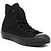 Scarpe Converse Uomo E Donna In Tela Total Black Alte Taglia 38 - 24,5 Cm - Foto miniatura 9