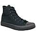 Scarpe Converse Uomo E Donna In Tela Total Black Alte Taglia 38 - 24,5 Cm - Foto miniatura 13
