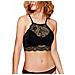 Top Reggiseno Erika H612 Lingerie Ricamata In Pizzo Super Sexy Coppe Imbottite - Nero - Foto miniatura 1