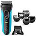 Series 3 Shave&Style 3010BT Wet & Dry Rasoio Elettrico Ricaricabile Colore Nero / Blu - Foto miniatura 1