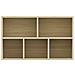 Libreria /Credenza Rovere Sonoma 50x25x80 cm Legno Multistrato - Foto miniatura 2