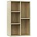 Libreria /Credenza Rovere Sonoma 50x25x80 cm Legno Multistrato - Foto miniatura 1