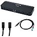 Kit Docking Station Thunderbolt 3 Dual 4K Nero + Cavo USB-C a DP 1,5m con Power Delivery 85W + 2 Cavi TB3 150cm & 70cm - Foto miniatura 1