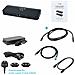 Kit Docking Station Thunderbolt 3 Dual 4K Nero + Cavo USB-C a DP 1,5m con Power Delivery 85W + 2 Cavi TB3 150cm & 70cm - Foto miniatura 3