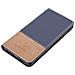 Custodia Compatibile Con Huawei P9 Lite In Blu Scuro Marrone - Coperchio Protettiva Con Chiusura Magnetica, Funzione Stand E Tasca Per Le Carte - Foto miniatura 3