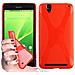 Custodia Compatibile Con Sony Xperia T2 In Rosso Cremisi - Coperchio Protettivo In Silicone Tpu Flessibile - Foto miniatura 4