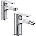 Miscelatore Rubinetto Bidet Cromato + Miscelatore Rubinetto Lavabo Cromato - Foto miniatura 1