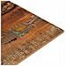 Piano Tavolo Rettangolare 70x90 Cm 15-16 Mm Legno Di Recupero - Foto miniatura 4