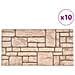 Pannelli Murali 3d Con Design A Mattoni Beige 11 Pz Eps - Foto miniatura 7
