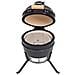 Barbecue Affumicatore 2 In 1 Kamado In Ceramica 56 Cm Nero - Foto miniatura 2