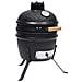 Barbecue Affumicatore 2 In 1 Kamado In Ceramica 56 Cm Nero - Foto miniatura 1