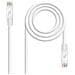 10.20.1800-W - Cavo di rete Ethernet RJ45 LSZH Cat. 6A UTP, AWG24, rame 100%, non-allogeno, bianco, tubo da 0.5 mts - Foto miniatura 1
