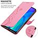 Cadorabo Custodia Compatibile Con Honor 20 Lite In Rosa Fiore - Coperchio Protettivo In Design Floreale Con Chiusura Magnetica, Funzione Stand E Slot Per Carte - Foto miniatura 4