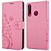 Cadorabo Custodia Compatibile Con Honor 20 Lite In Rosa Fiore - Coperchio Protettivo In Design Floreale Con Chiusura Magnetica, Funzione Stand E Slot Per Carte - Foto miniatura 7