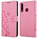 Cadorabo Custodia Compatibile Con Honor 20 Lite In Rosa Fiore - Coperchio Protettivo In Design Floreale Con Chiusura Magnetica, Funzione Stand E Slot Per Carte - Foto miniatura 8