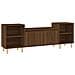 Mobile Tv Rovere Marrone 160x35x55 Cm In Legno Multistrato - Foto miniatura 2