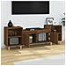 Mobile Tv Rovere Marrone 160x35x55 Cm In Legno Multistrato - Foto miniatura 4