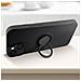 Cover Per Iphone 14 Soft-touch Flessibile Con Anello Di Supporto Nera - Foto miniatura 3
