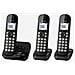 Telefono Cordless Panasonic Con Ab Kx-tgc463 Trio - Nero - Foto miniatura 1