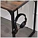 Scrivania Tavolo Porta Pc Legno Metallo Con Organizer Design Industriale Brown - Foto miniatura 2