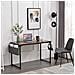 Scrivania Tavolo Porta Pc Legno Metallo Con Organizer Design Industriale Brown - Foto miniatura 3