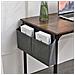 Scrivania Tavolo Porta Pc Legno Metallo Con Organizer Design Industriale Brown - Foto miniatura 4