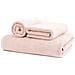 Asciugamani Salvietta Bagno In Morbida Spugna Modello Sophie Colore Rosa Telo Rosa - Foto miniatura 1