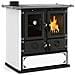 Cucina a Legna ROSETTA SINISTRA 5.0 VST Potenza Termica Nominale 7,9 Kw 226 m³ Riscaldabili Colore Bianco - Foto miniatura 1