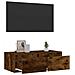 Mobile Porta TV con Luci LED Rovere Fumo 75x35,5x25 cm - Foto miniatura 9