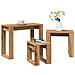 Nido Di Tavoli 3 Pz Rovere Artigianale In Legno Multistrato - Foto miniatura 1