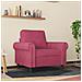 Poltrona Rosso Vino 60 Cm Velluto - Foto miniatura 3