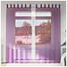 Tende In Voile Con Passanti 2 Pz Viola 140x225 Cm - Foto miniatura 7