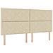 Letto box spring con materasso crema 200x200 cm in tessuto - Foto miniatura 3