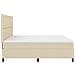 Letto box spring con materasso crema 200x200 cm in tessuto - Foto miniatura 9