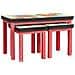 Tavolini Nesting 3 pcs in Legno Solido di Mango - Foto miniatura 6